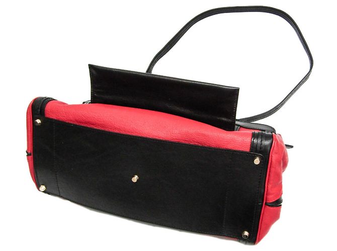 Borsa in pelle Chloé Alice per donne Nero Rosso - vista 2