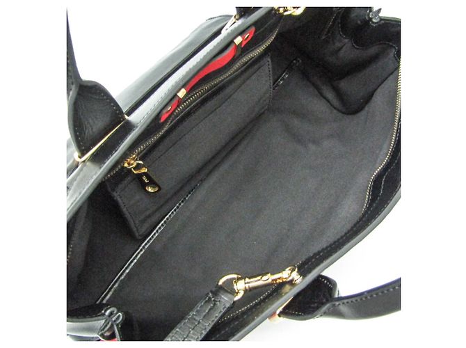 Borsa in pelle Chloé Alice per donne Nero Rosso - vista 3
