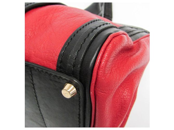 Borsa in pelle Chloé Alice per donne Nero Rosso - vista 5