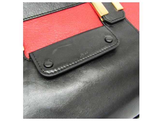 Borsa in pelle Chloé Alice per donne Nero Rosso - vista 8
