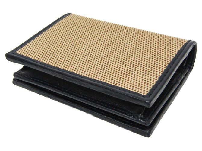 Mini billetera Gucci Horsebit 1955 Negro Beige - vista 3