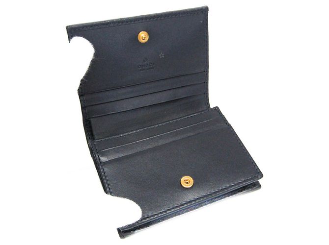 Mini billetera Gucci Horsebit 1955 Negro Beige - vista 4