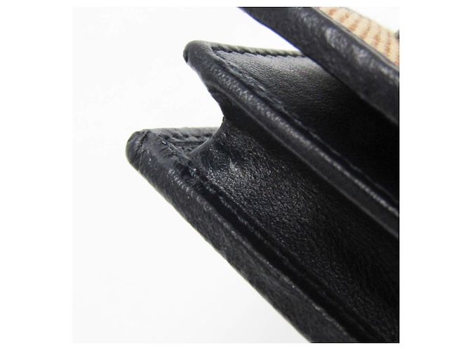 Mini billetera Gucci Horsebit 1955 Negro Beige - vista 8