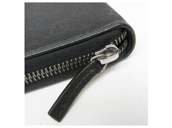 Portafoglio lungo bi-fold Gucci in nero - vista 11