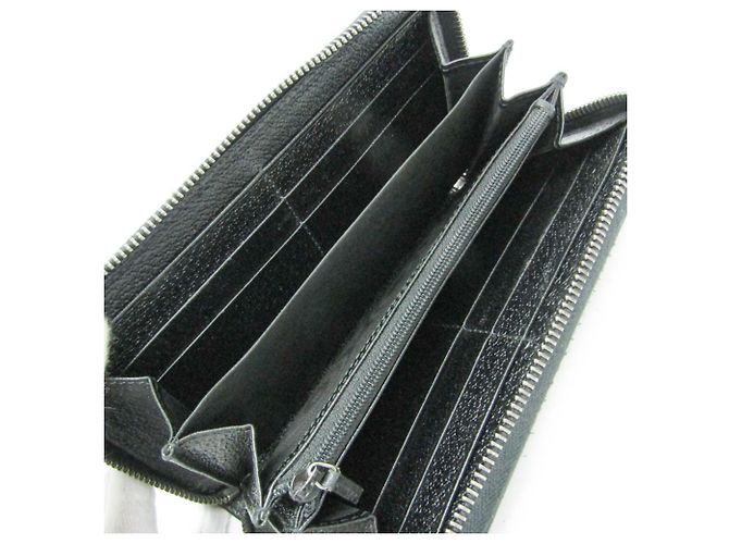 Portafoglio lungo bi-fold Gucci in nero - vista 4