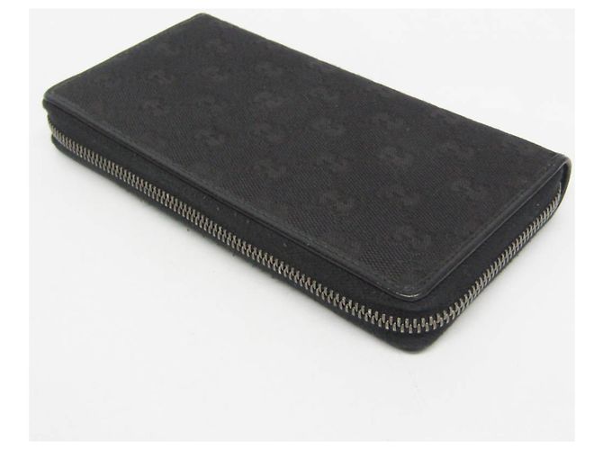 Portafoglio lungo bi-fold Gucci in nero - vista 7