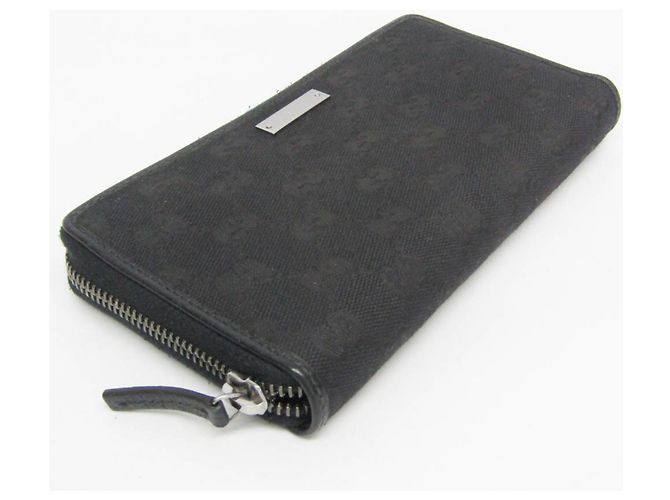 Portafoglio lungo bi-fold Gucci in nero - vista 8