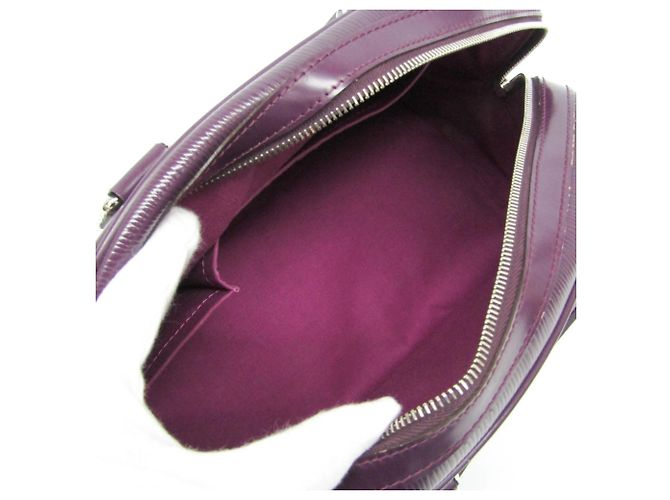 Borsa Louis Vuitton Epi Boring Montaigne PM in Cassis Viola scuro - vista 3
