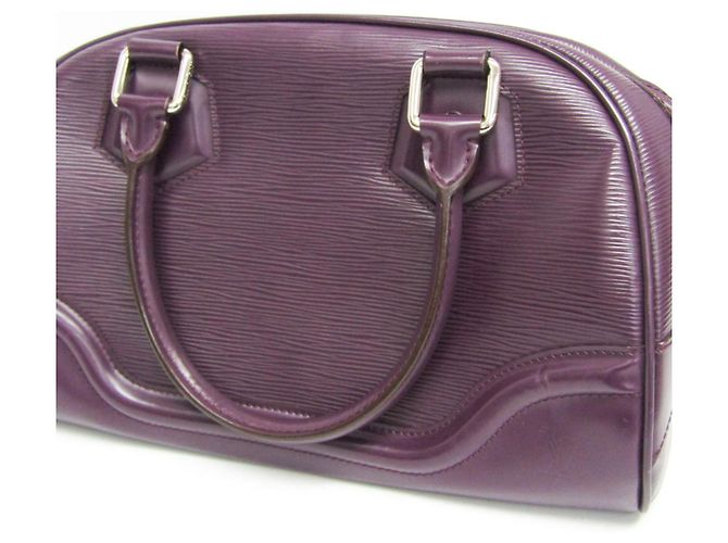 Borsa Louis Vuitton Epi Boring Montaigne PM in Cassis Viola scuro - vista 9