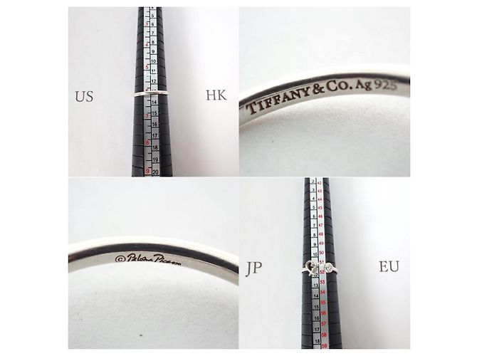 Tiffany & Co. 925 Diamant Liebendes Herz Drahtring - Ansicht 9