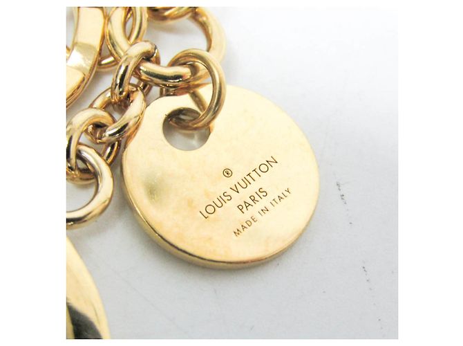 Portachiavi Louis Vuitton Charm LV Circle M68000 D'oro - vista 8
