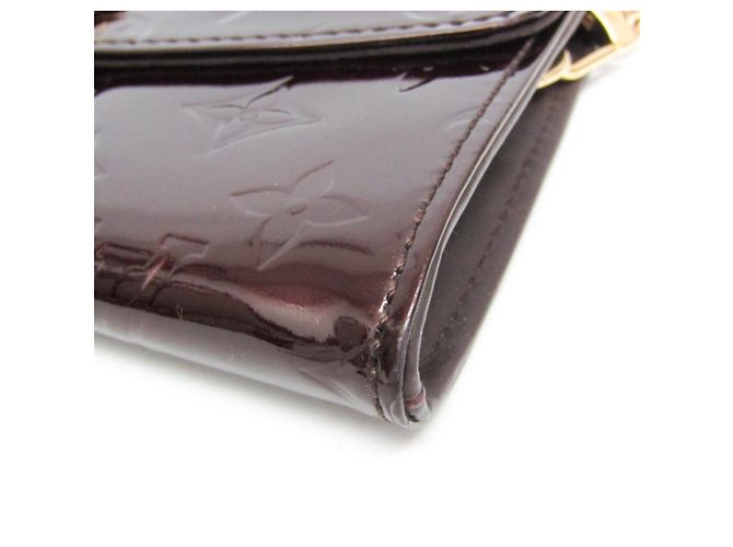 Borsa a Spalla Louis Vuitton Monogram Vernis Sunset Bluebird Bordò - vista 7