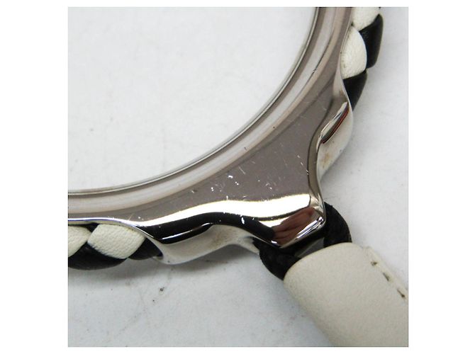 Collana Pendente Intrecciato Grand Kyoto Loop di Hermès Nero Bianco - vista 7