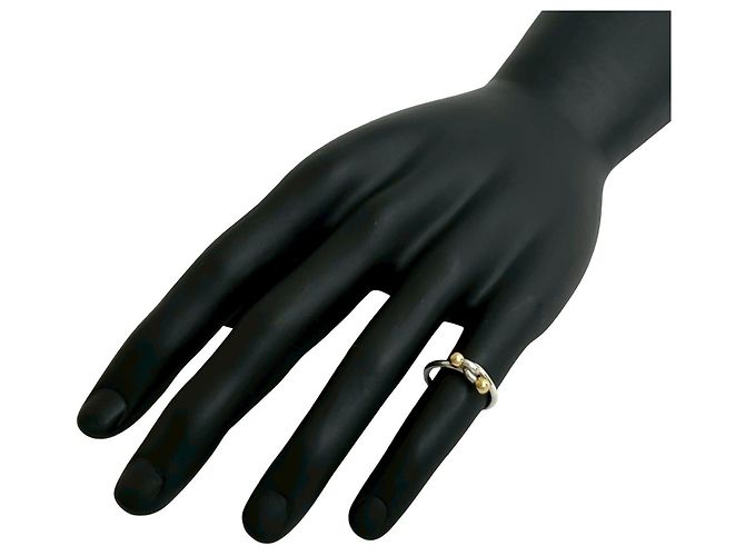 Hook & Eye Love Knot Ring von Tiffany & Co. Silber Golden - Ansicht 2