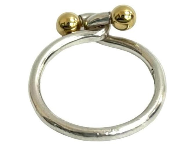 Hook & Eye Love Knot Ring von Tiffany & Co. Silber Golden - Ansicht 6