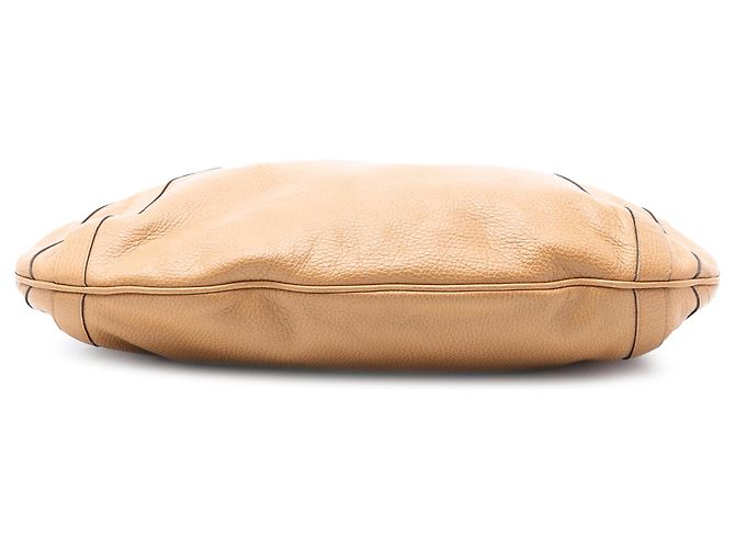 Borsa Gucci Abbey D Ring in pelle marrone Marrone chiaro - vista 3
