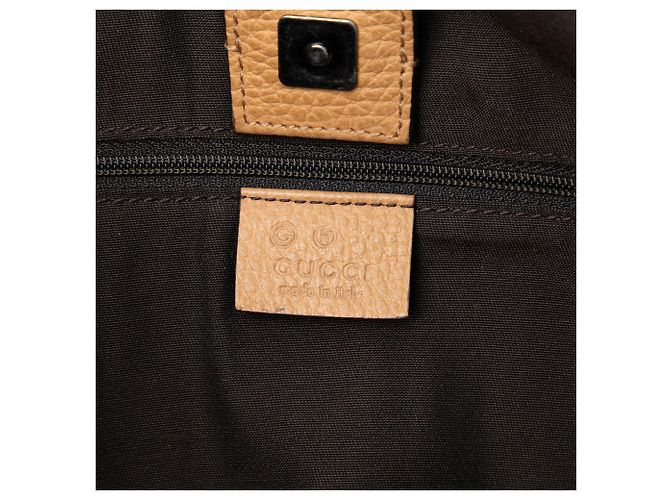 Borsa Gucci Abbey D Ring in pelle marrone Marrone chiaro - vista 5