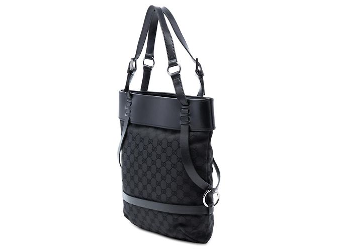 Gucci Schwarze GG Canvas Tote - Ansicht 2
