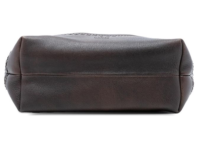 Borsa tote in pelle marrone Laidback Crafty di Gucci Marrone scuro - vista 3