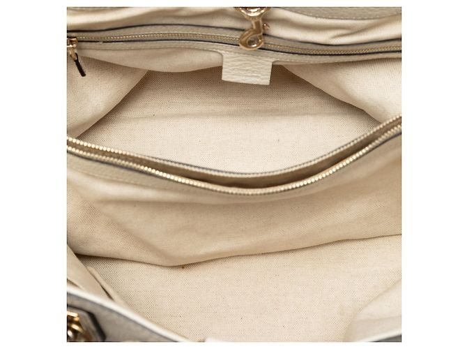 Gucci Weiße Mittelgroße Leder Bella Tote Roh - Ansicht 4