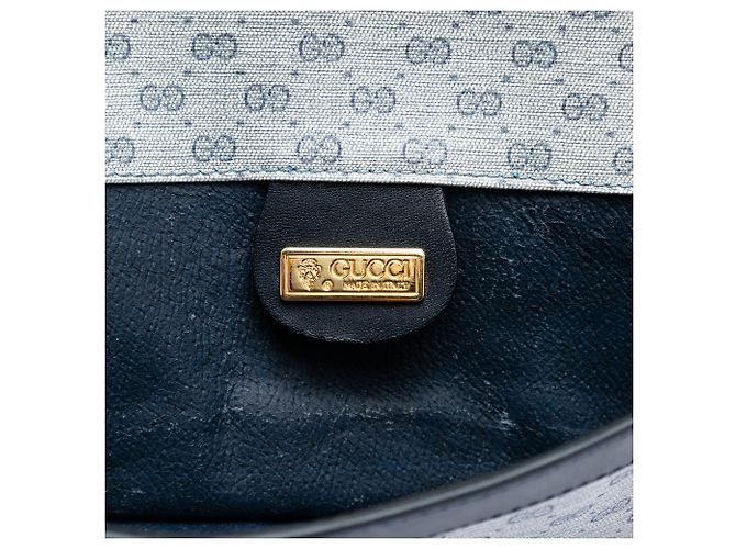 Clutch Micro GG Supreme Grigio Gucci Marrone - vista 5