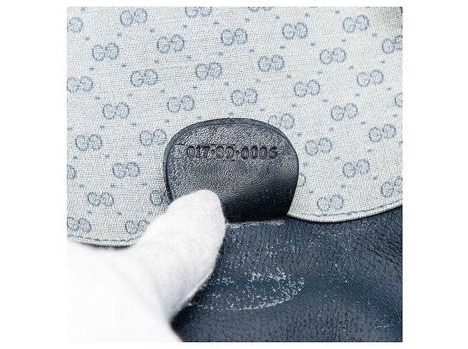 Clutch Micro GG Supreme Grigio Gucci Marrone - vista 6