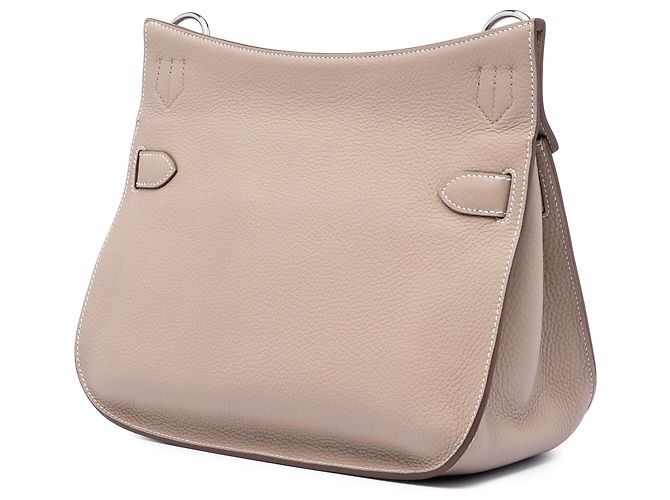 Hermès Jypsiere 31 in pelle Clemence beige - vista 2