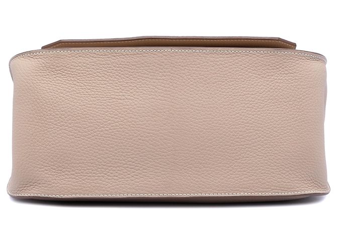 Hermès Jypsiere 31 in pelle Clemence beige - vista 3