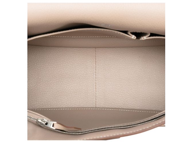Hermès Jypsiere 31 in pelle Clemence beige - vista 4