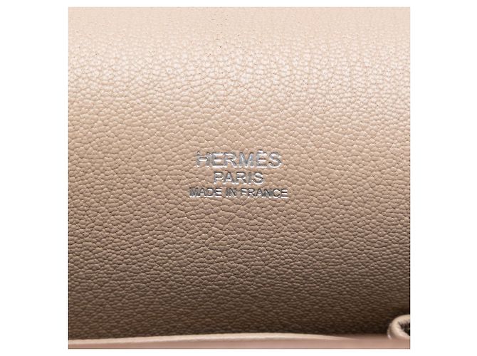 Hermès Jypsiere 31 in pelle Clemence beige - vista 5