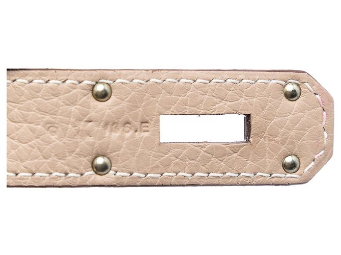 Hermès Jypsiere 31 in pelle Clemence beige - vista 6