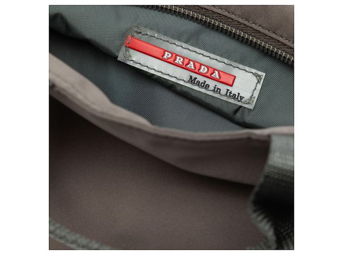 Borsa Prada in tessuto grigio Marrone - vista 5
