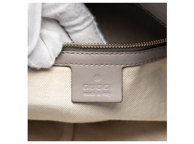 Gucci Gray Guccissima Bree Tote Brown - view 5