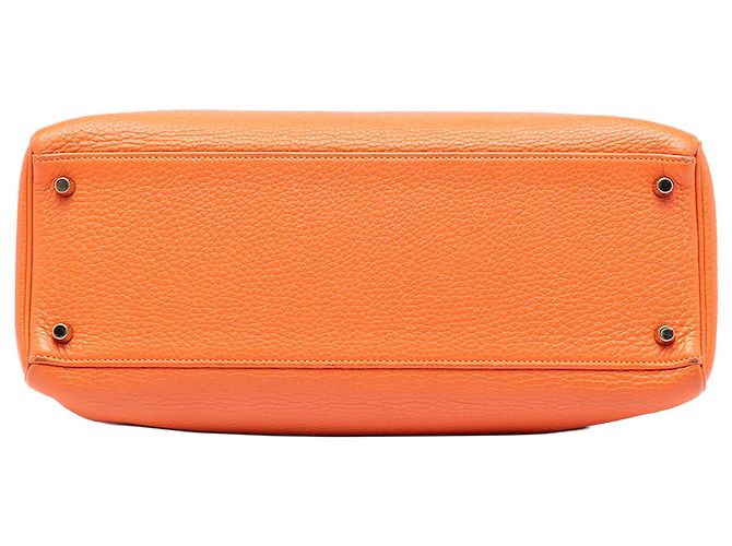 Hermès Arancione Togo Kelly II Retourne 35 - vista 3