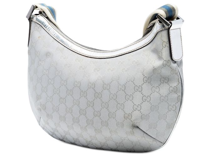 Crossbody Gucci GG Imprime Web Argento - vista 2