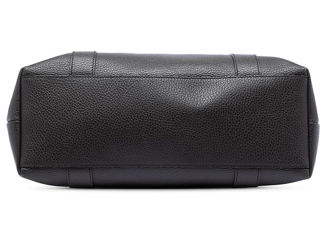 Gucci Braune Genarbte Kalbsleder Bamboo Shopper Tote - Ansicht 3