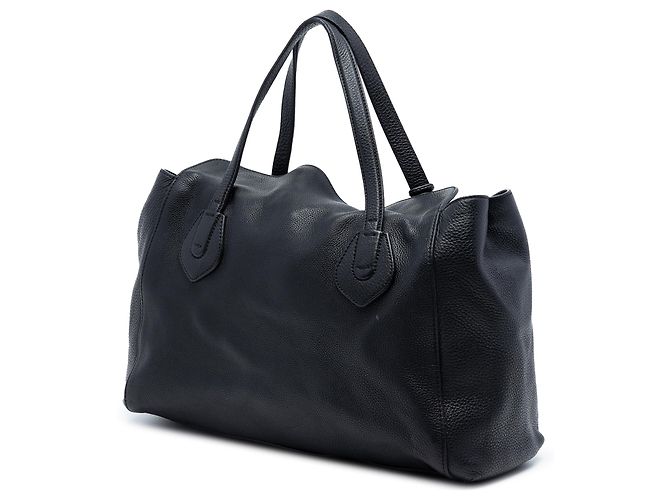 Borsa a tracolla in pelle nera martellata Gucci Nero - vista 2