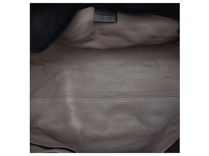 Borsa a tracolla in pelle nera martellata Gucci Nero - vista 4