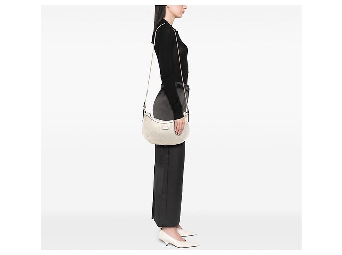 Borsa a tracolla in tela GG beige Gucci - vista 7