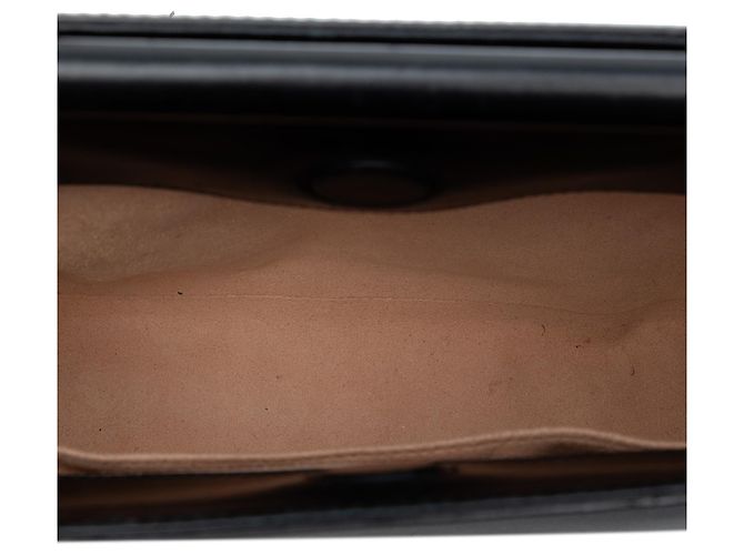 Bamboo Bolso Nymphaea de piel de becerro negra y web de bambú pequeño Gucci Negro - vista 4