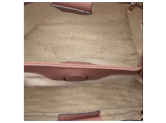 Bamboo Borsa shopper piccola in pelle di vitello marrone con bambù Gucci Carne - vista 4