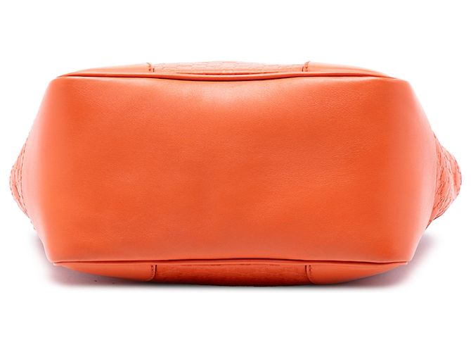 Borsa a tracolla Bree Microguccissima arancione piccola di Gucci - vista 3