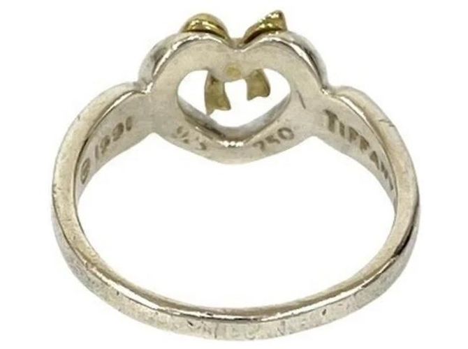 Anello combinato con nastro a forma di cuore Tiffany & Co. Argento D'oro - vista 6