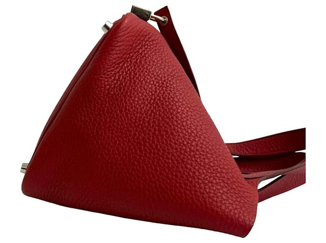 Borsa Picotin Lock PM di Hermès Rosso - vista 6