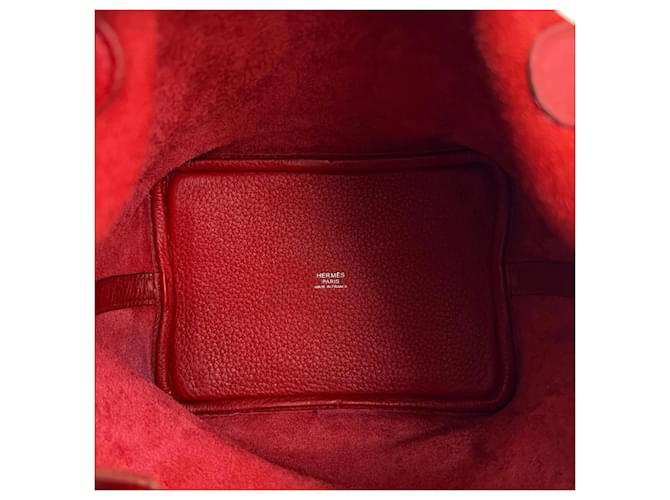 Borsa Picotin Lock PM di Hermès Rosso - vista 9