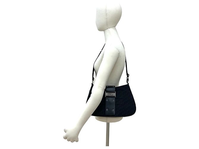 Schultertasche im schwarzen Trotter-Muster von Christian Dior - Ansicht 2