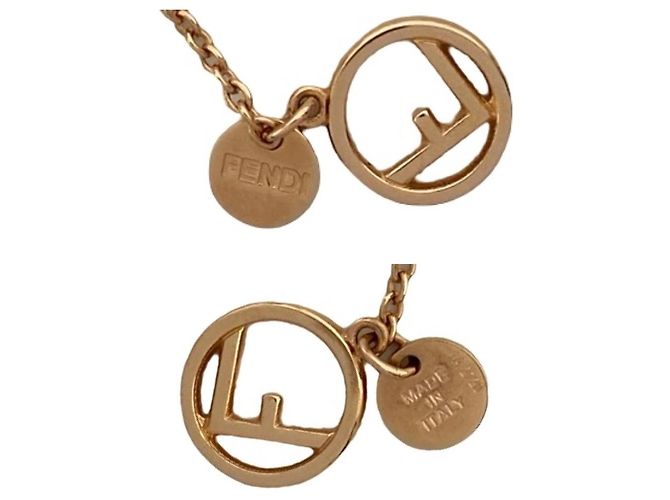 Collana choker con pendente Fendi D'oro - vista 3