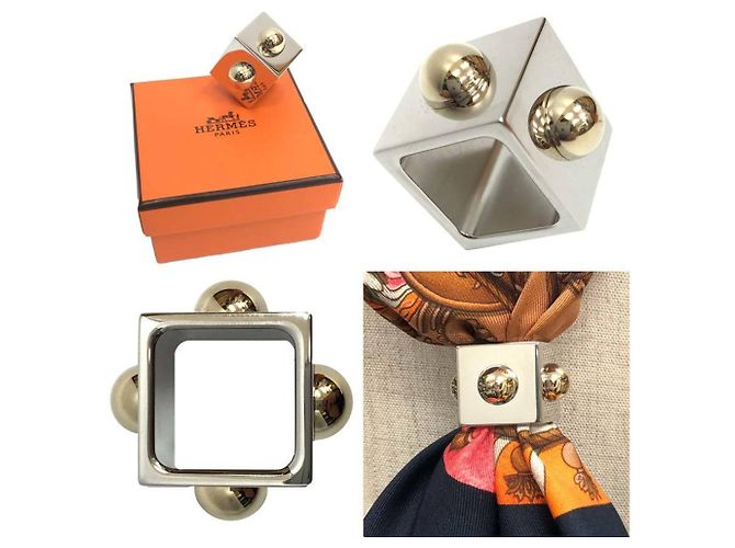 Bufanda de Oro y Plata Hermès Dorado - vista 2