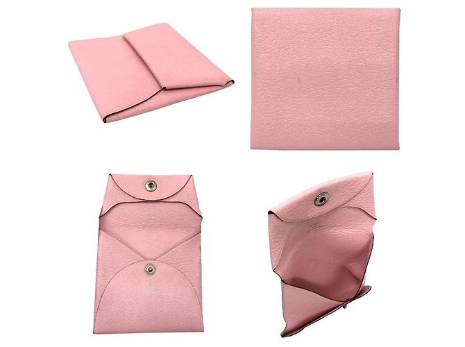 Monedero Bastia de Hermès en Rosa Sakura - vista 2