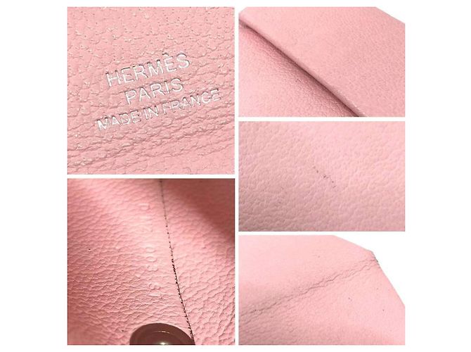 Monedero Bastia de Hermès en Rosa Sakura - vista 3